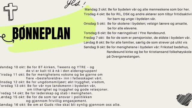 Bønneplan